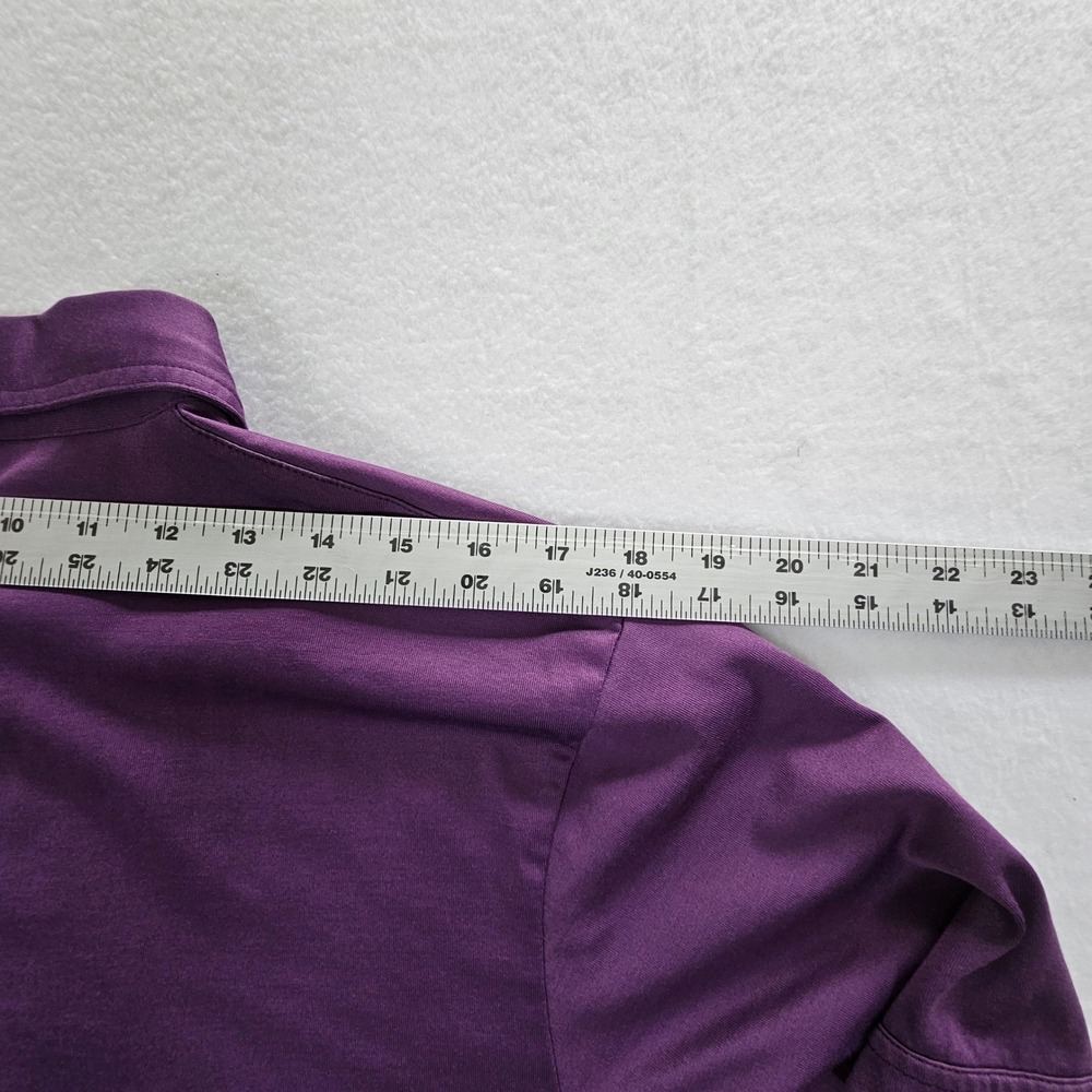 TravisMathew Mens Purple Pima Cotton Blend Short Sleeve Pocket Polo Shirt Size M - Picture 10 of 10